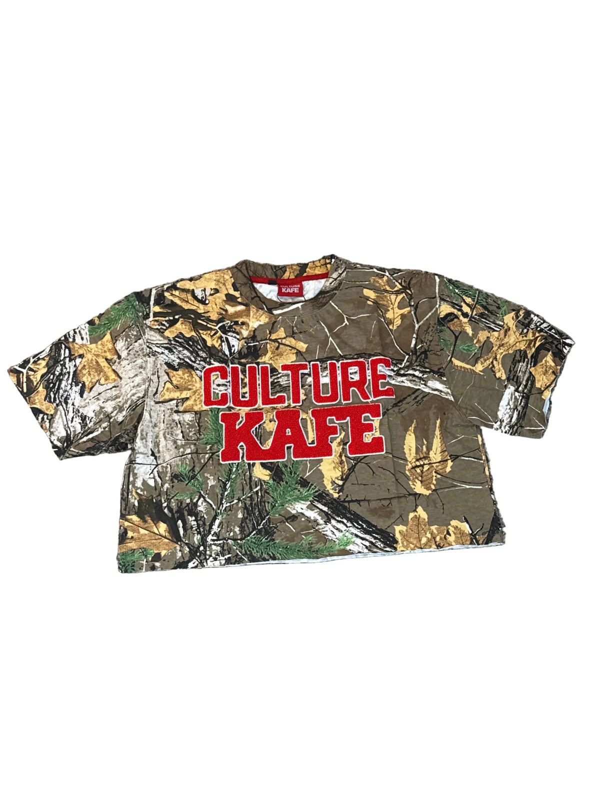 Women's Dirty Camo Crop Tee streetwear style