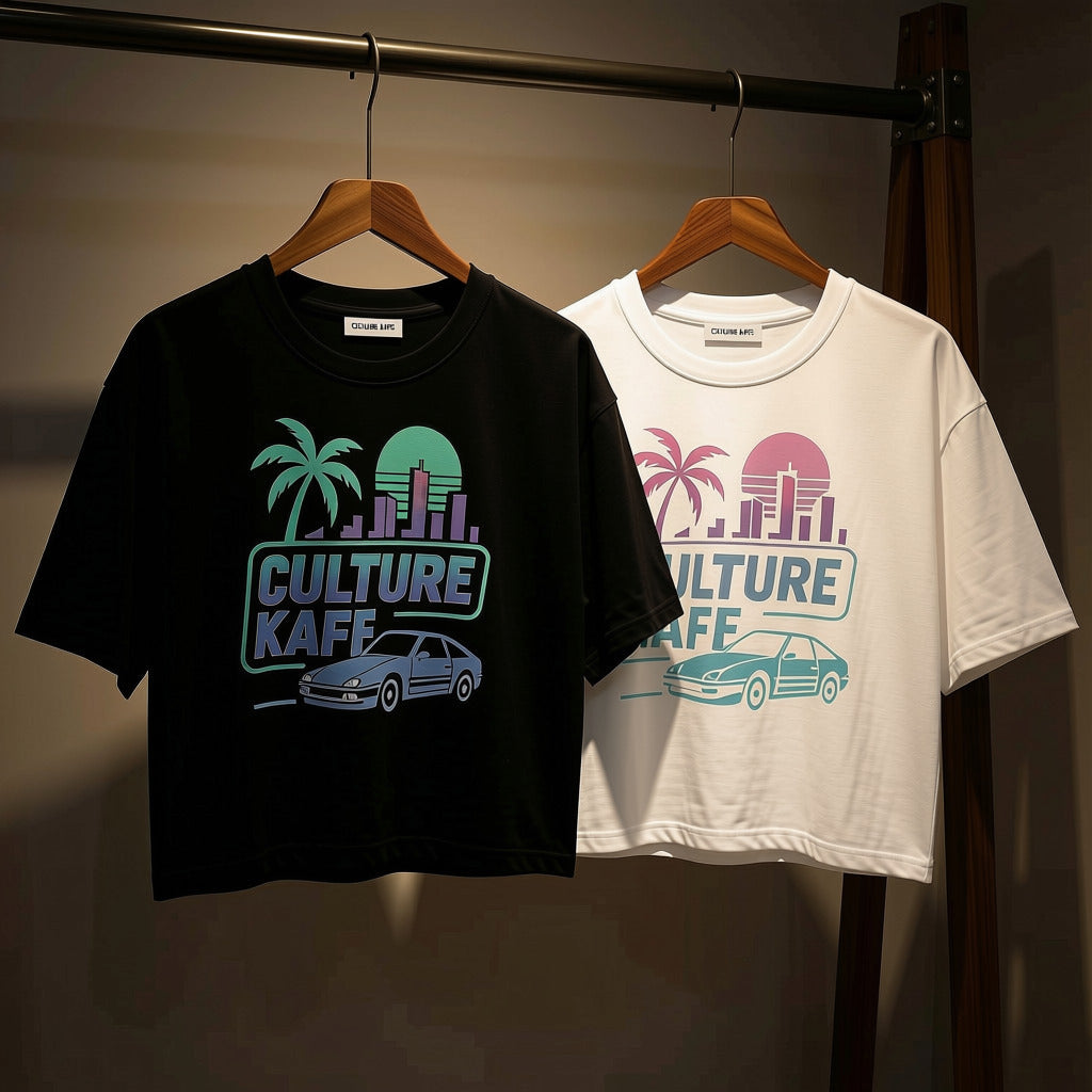 Oversized Miami Crop top CULTURE KAFE