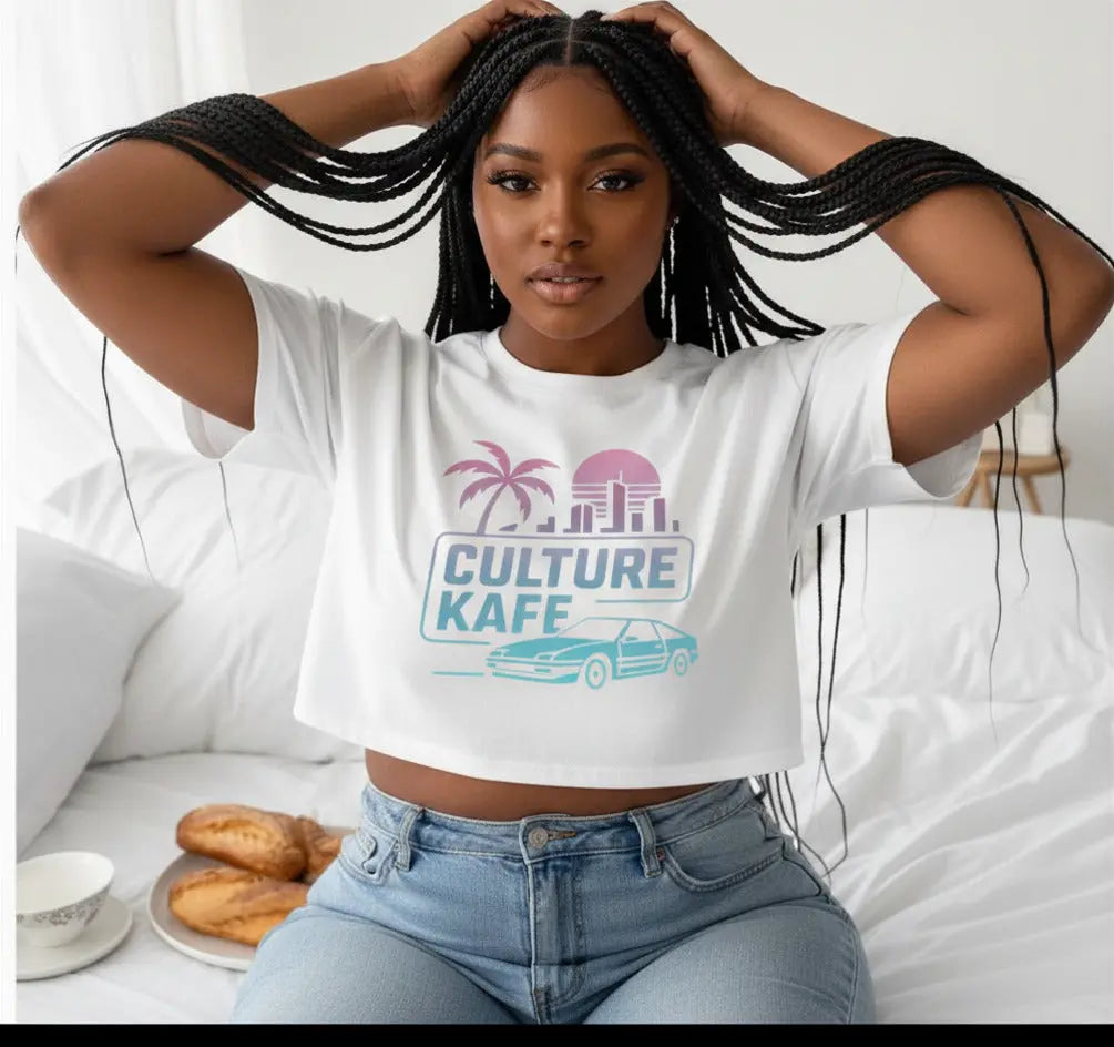 Oversized Miami Crop Top – Trendy Casual Streetwear